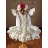Vestido flamenca Angeles crudo