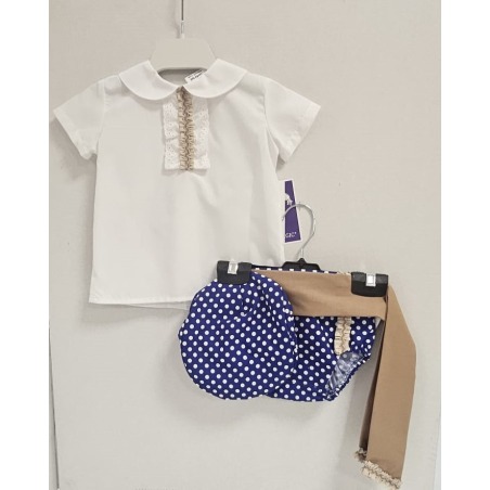 Conjunto campero baby Alex lunar azulon