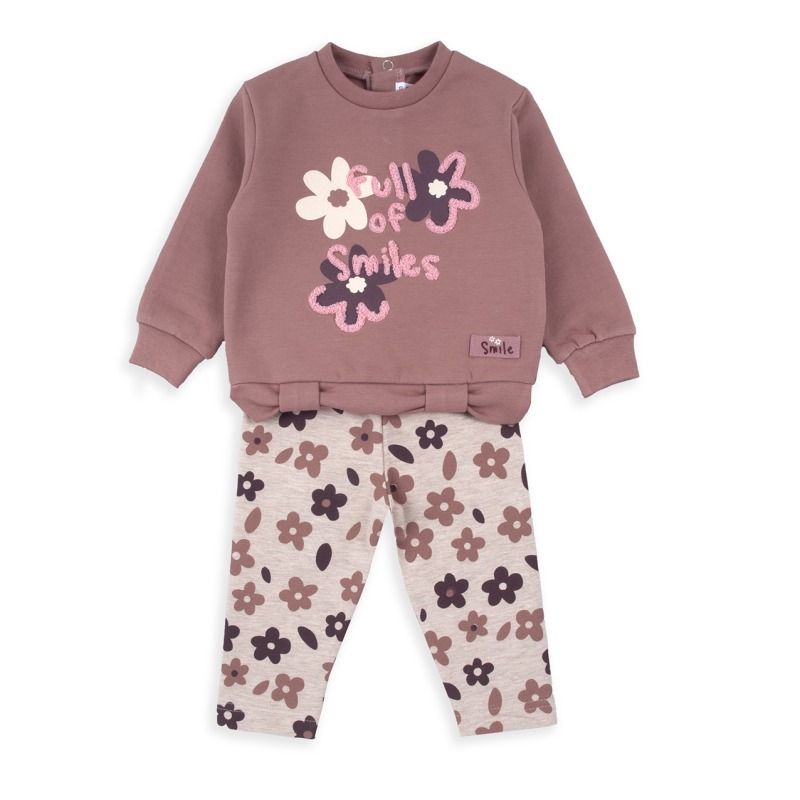 Chandal niña estampado flores Babybol