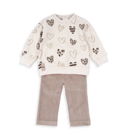 Chandal niña estampado corazones Babybol