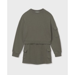 Conjunto falda cargo y sudadera chica mayoral