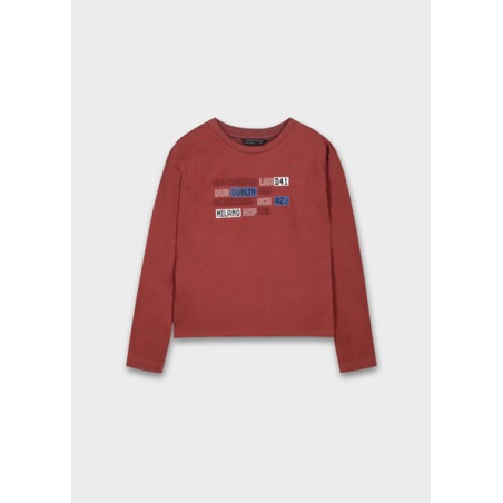 Camiseta relieve letras chico mayoral