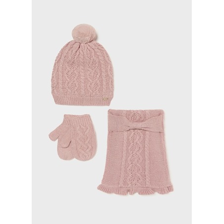 Conjunto 3 piezas bufanda bebé mayoral