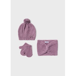 Conjunto 3 piezas bufanda cerrada bebé mayoral