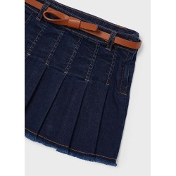 Falda vaquera con cinturón niña mayoral