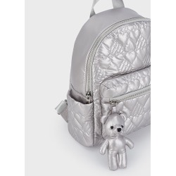 Mochila acolchada metalizada niña mayoral
