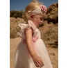 Vestido tul bordado guipur bebe Abel&Lula