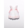 Vestido tul bordado guipur bebe Abel&Lula