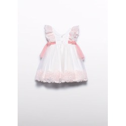 Vestido tul bordado guipur bebe Abel&Lula