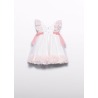 Vestido tul bordado guipur bebe Abel&Lula