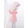 Vestido tul bordado guipur bebe Abel&Lula