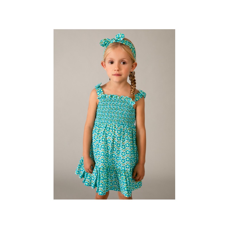 Vestido estampado banda niña mayoral