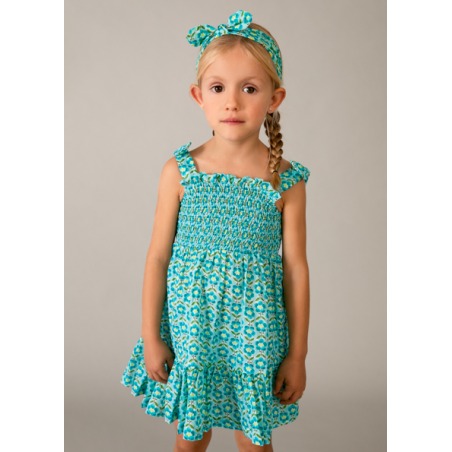 Vestido estampado banda niña mayoral