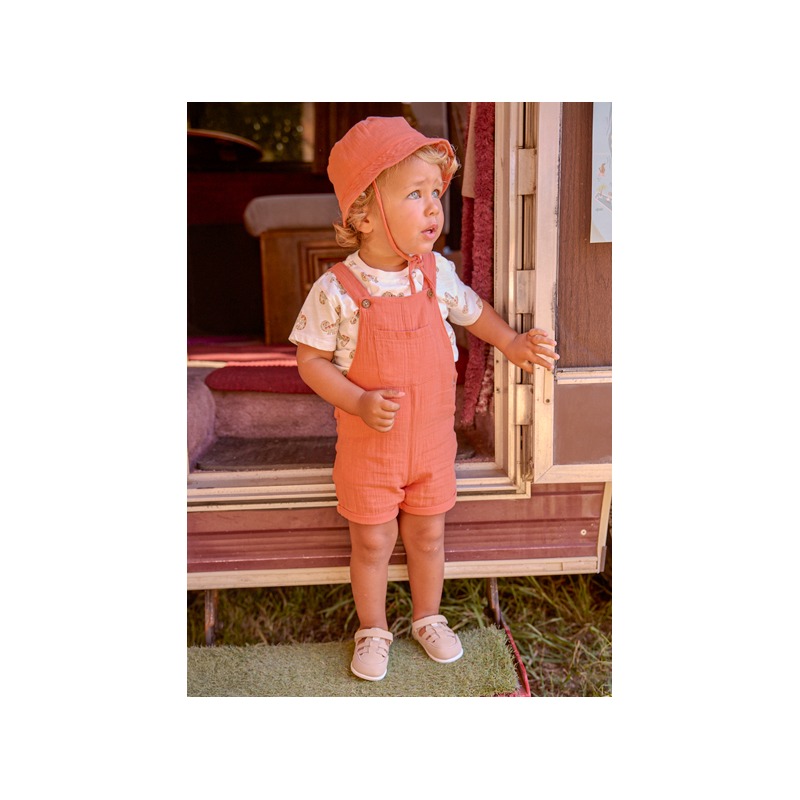Conjunto peto bambula 3 piezas bebe mayoral