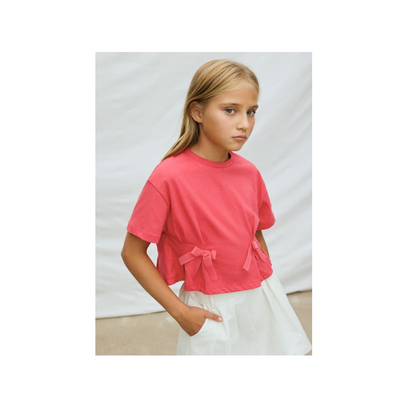 Camiseta m/c lazos chica mayoral