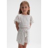 Conjunto falda y blusa rayas niña mayoral
