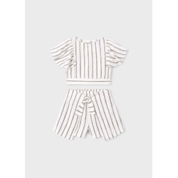 Conjunto falda y blusa rayas niña mayoral