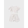 Conjunto falda y blusa rayas niña mayoral