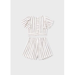 Conjunto falda y blusa rayas niña mayoral