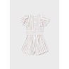 Conjunto falda y blusa rayas niña mayoral