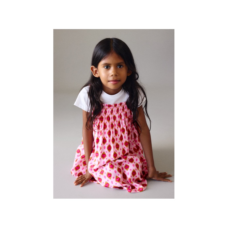 Vestido combinado estampado niña mayoral