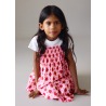 Vestido combinado estampado niña mayoral