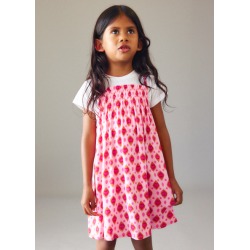 Vestido combinado estampado niña mayoral