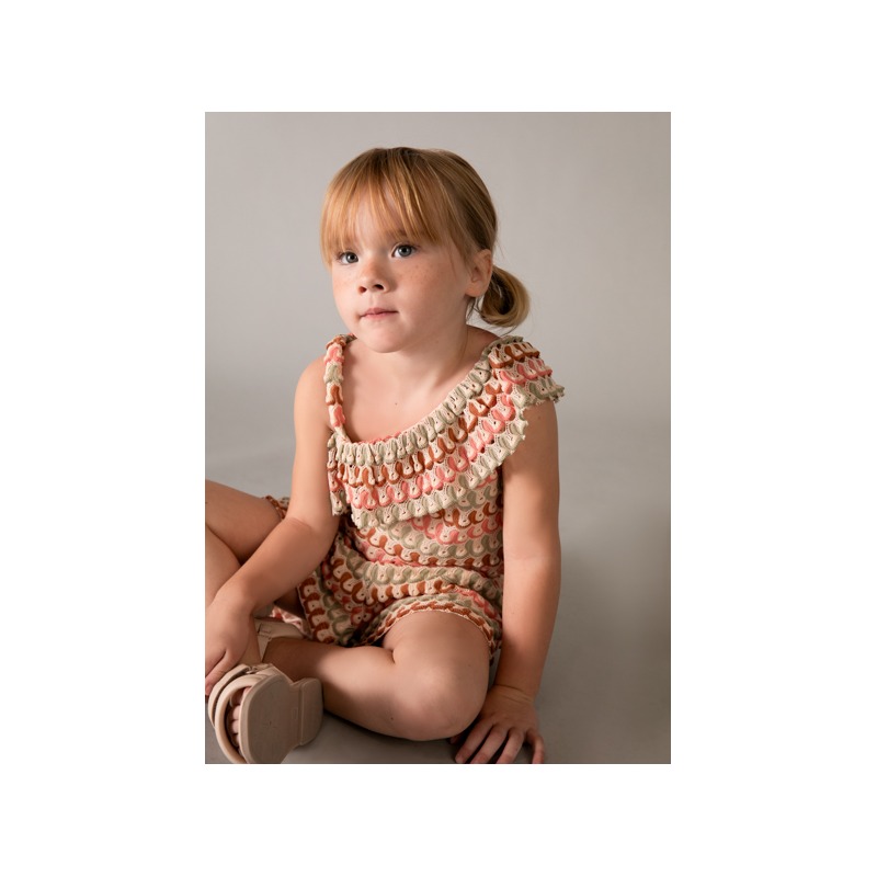 Conjunto pantalón corto y top asimétrico niña mayoral
