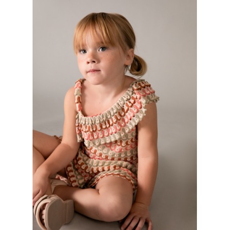 Conjunto pantalón corto y top asimétrico niña mayoral