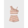 Conjunto pantalón corto y top asimétrico niña mayoral