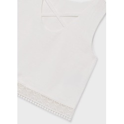Blusa cinta bordada chica mayoral