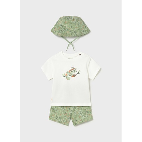 Conjunto punto 3 piezas con gorro bebé mayoral
