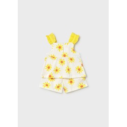 Conjunto tirantes bambula bebé niña mayoral