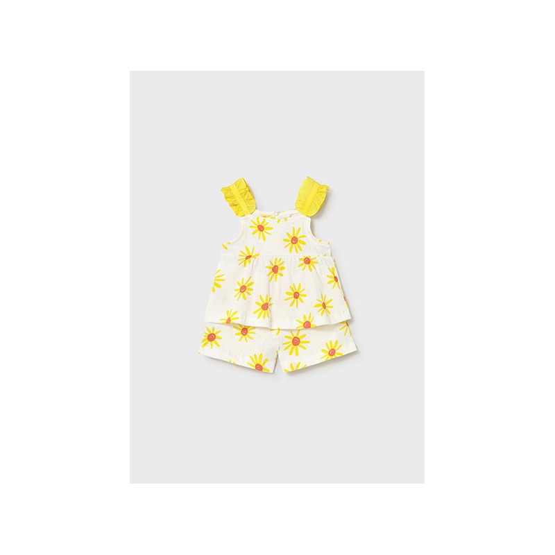 Conjunto tirantes bambula bebé niña mayoral