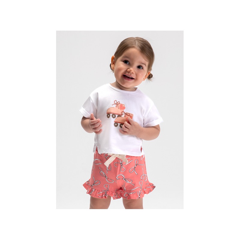 Conjunto short estampado bebé niña mayoral