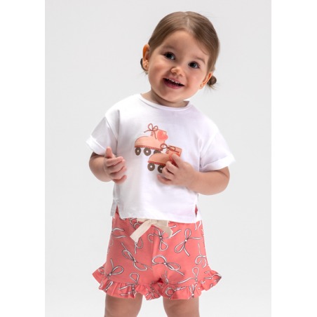 Conjunto short estampado bebé niña mayoral