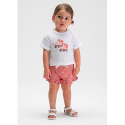 Conjunto short estampado bebé niña mayoral