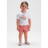 Conjunto short estampado bebé niña mayoral