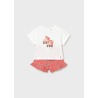 Conjunto short estampado bebé niña mayoral