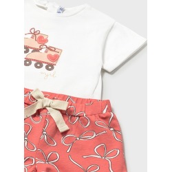 Conjunto short estampado bebé niña mayoral