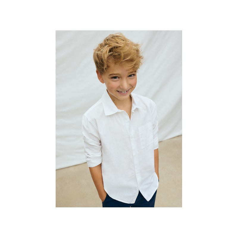 Camisa m/l cuello camisero chico mayoral