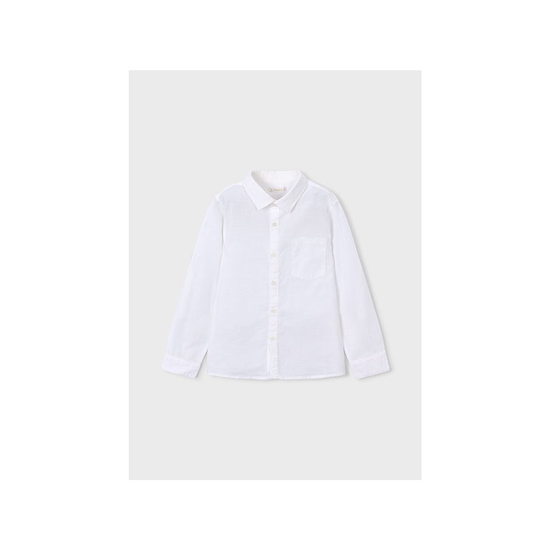 Camisa manga larga con lino niño mayoral
