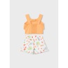 Conjunto estampado con top volantes niña mayoral