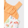 Conjunto estampado con top volantes niña mayoral
