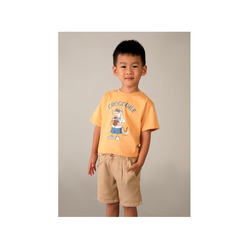 Bermuda relaxed fit con lino niño mayoral