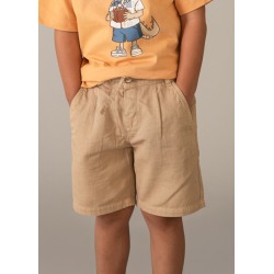 Bermuda relaxed fit con lino niño mayoral
