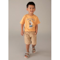 Bermuda relaxed fit con lino niño mayoral