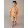 Bermuda relaxed fit con lino niño mayoral
