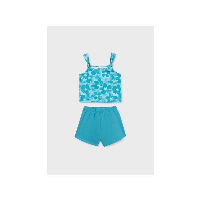 Conjunto short estampado chica mayoral