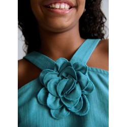Conjunto pantalón corto y top flor chica mayoral